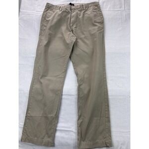 Banana Republic Emerson Chino Pants Mens 36x34 Khaki Tan Straight Leg 859793